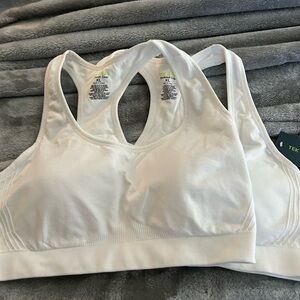 Two Tek  Gear Women's Classic White Sports Bra